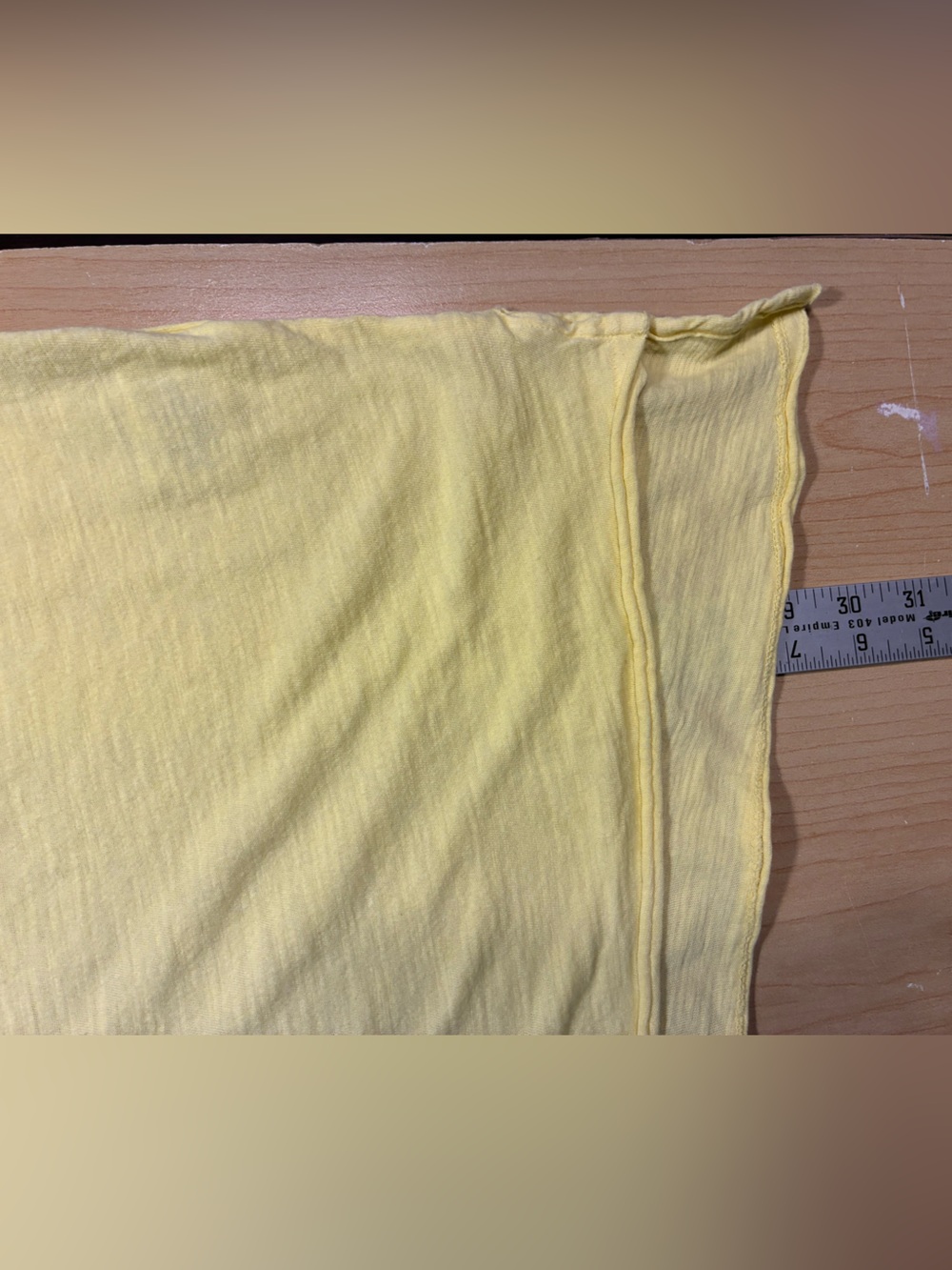 We The Free Deep V Neck Oversized Pocket Tee Light Yellow Large - Picture 7 of 11